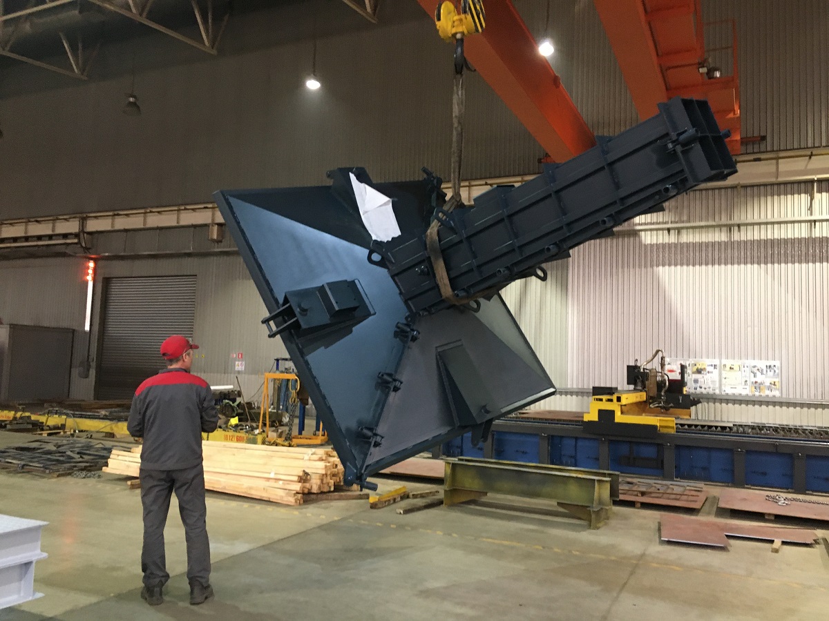 Металлоформа для изготовления фундамента опоры ЛЭП ф5-А.